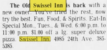 Swissel Inn - June 1979 New Owners
